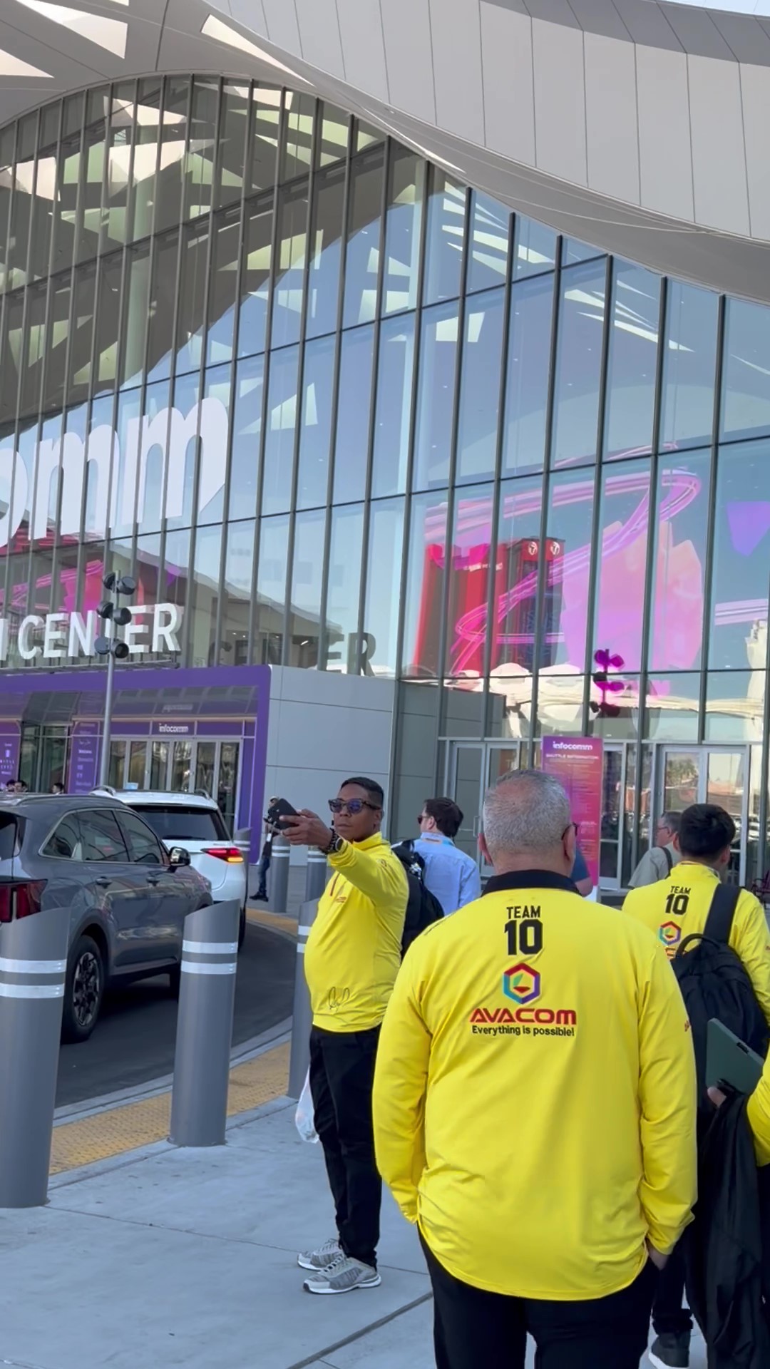 Team 10 arrives at the Las Vegas Convention Center.