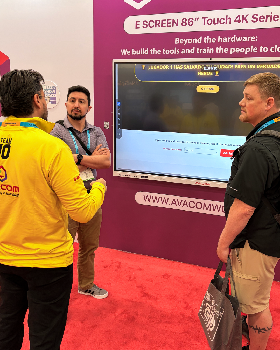 AVACOM booth at InfoComm 2025